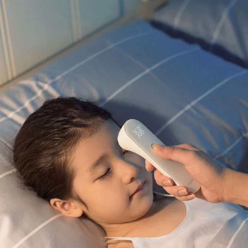 Ceny Oryginalny Xiao mi mi mi jia termometr ihealth dokładna cyfrowa gorączka podczerwień kliniczny bezdotykowy pomiar LED wyczyść czytanie