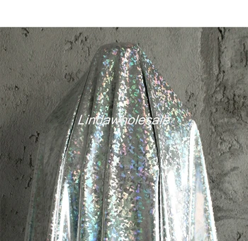 

High-end laser tpu designer fabric thin section colorful fashion leather fabric,140*45cm(half yard)/pcs