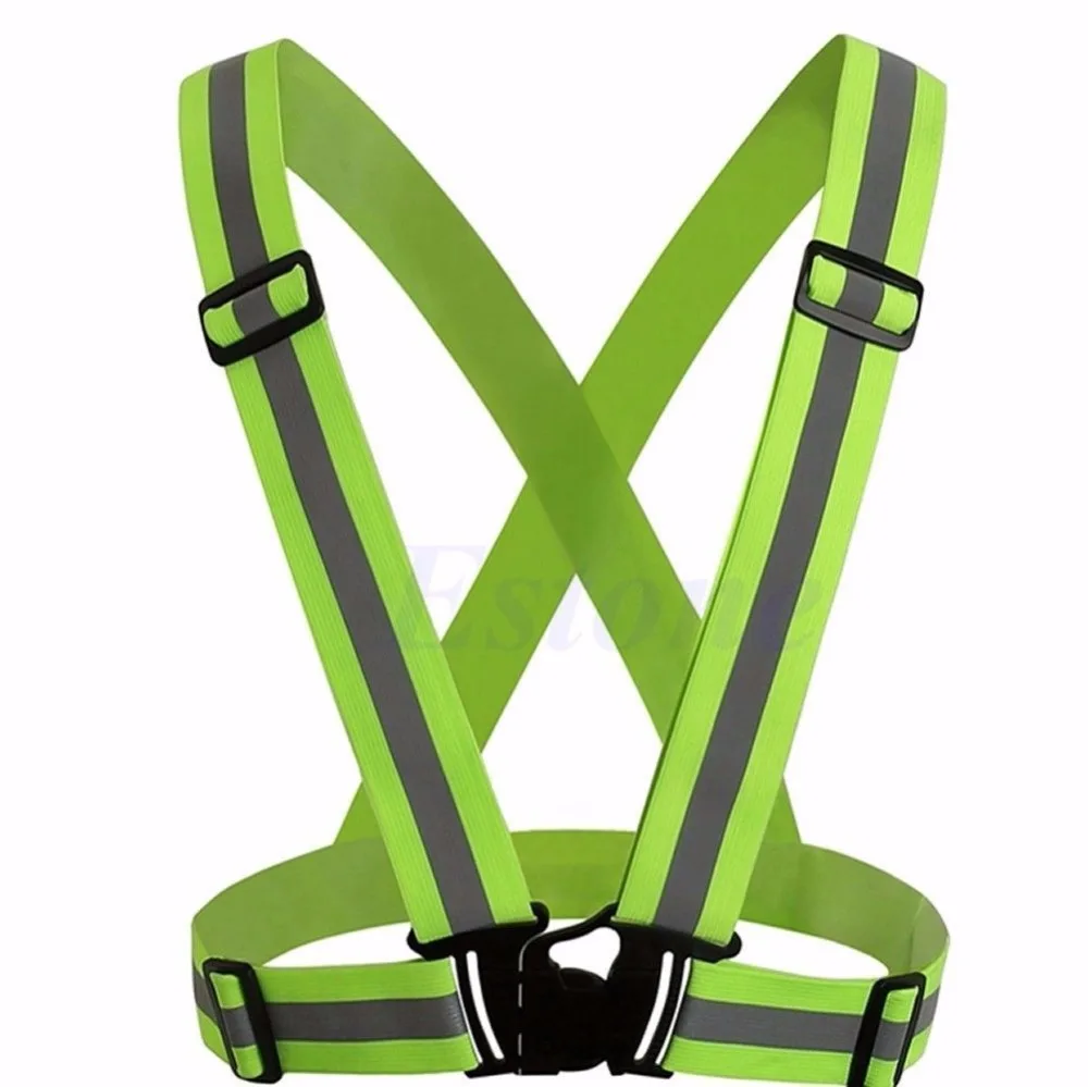 

Adjustable Reflective Vest Safety Jacket High Visibility Cycling Clothes Reflective Belt Safety Vest 10166