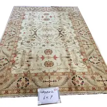 Oushak Ковры Ручной обивки ткань домашнее животное античный винтажный художественный Декор Натуральная Овечья шерсть