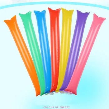 

100pcs/lot Colorful Cheering Inflatable Stick Bangbang Cheers bar Fuel rod For Party Performance And Sports Competition