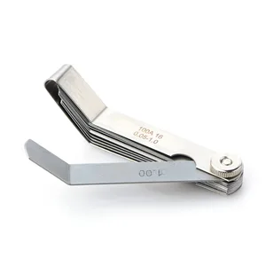 Новый 0,05 до 1 мм Толщина изогнутая нержавеющая сталь зазор метрический наполнитель Feeler датчик - изображение