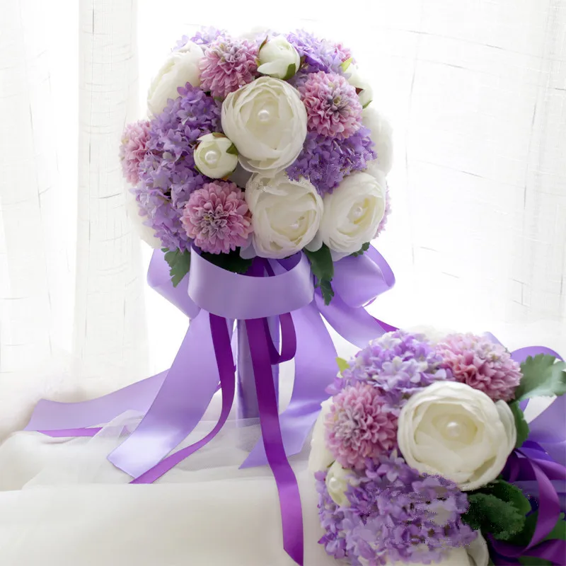 flower ball bouquets bridesmaids