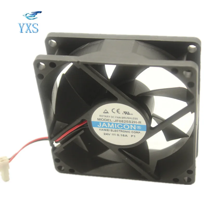 

JF0825S2H-R DC 24V 0.15A 8025 80*80*25mm 8cm Cooling Fan 2 Wires Fan JF0825S2H