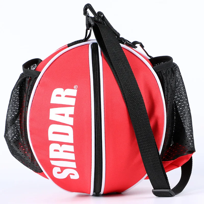Подлинный спортивный наплечный портативный баскетбольный рюкзак тренировочный спортивный рюкзак круглой формы регулируемый плечевой ремень