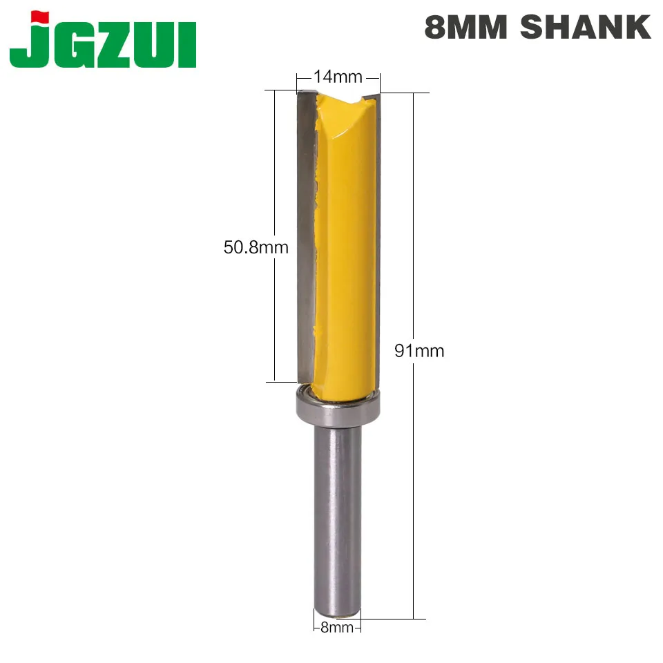 1 шт. 8 мм хвостовик шаблон отделка петля долбежные фрезы прямой концевой фрезы триммер Чистка заподлицо обрезки шипы для деревообработки
