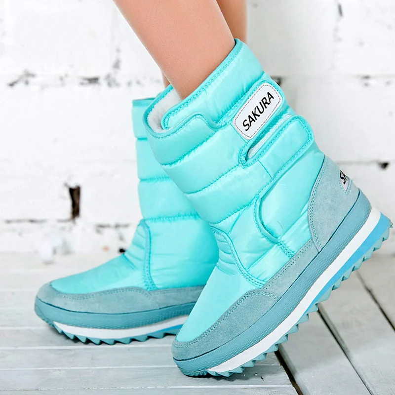 

Fashion Women 2016 Plush Snow Boots Winter Warm Fur Platform Shoes Woman Ladies Ankle Boot Botas Mujer Zapatos Plus size 35-42