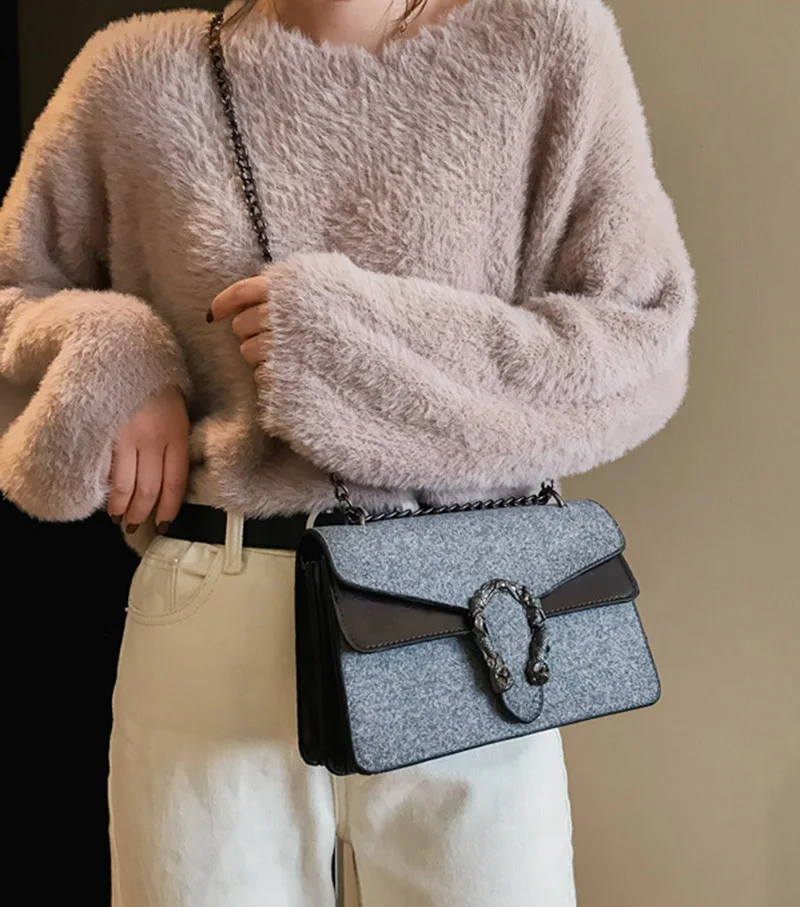 Women Fashion Design Chains Shoulder Bag Luxury Leather Female Exuqisite Handbag Holiday Crossbody Lady Casual Flap Bolsa SS3497 (3)