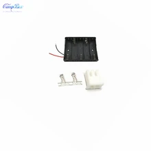 50Pcs 5xAA Battery Case Holder Socket Wire Junction Boxes With 15cm Wires, XH 2.54 Header and Crimps