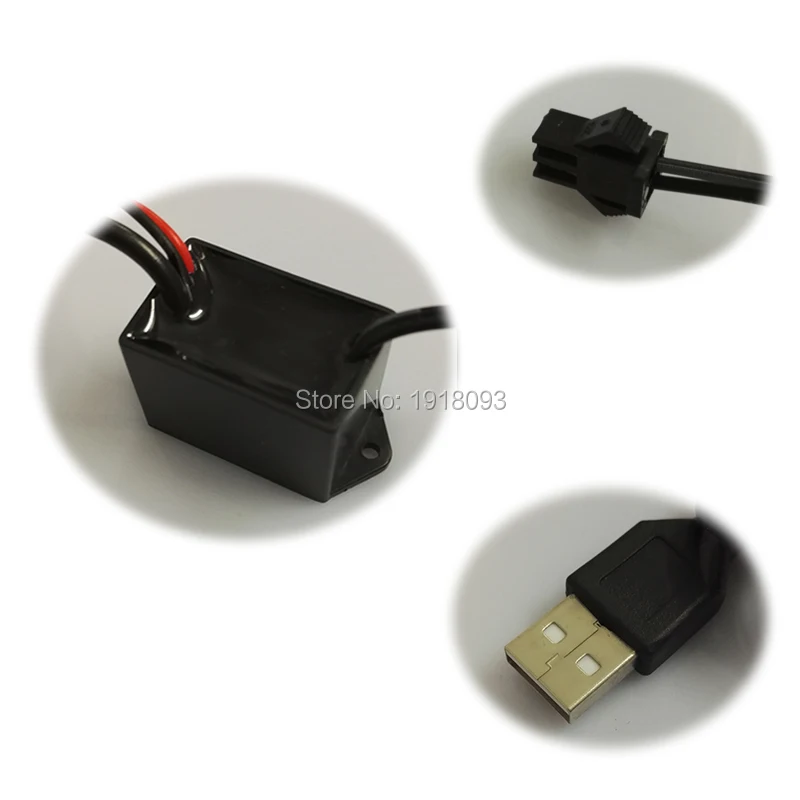 DC-5V USB 1-6 метры EL кнопка управления водителем горячие продажи гибкий продукт для праздничного освещения