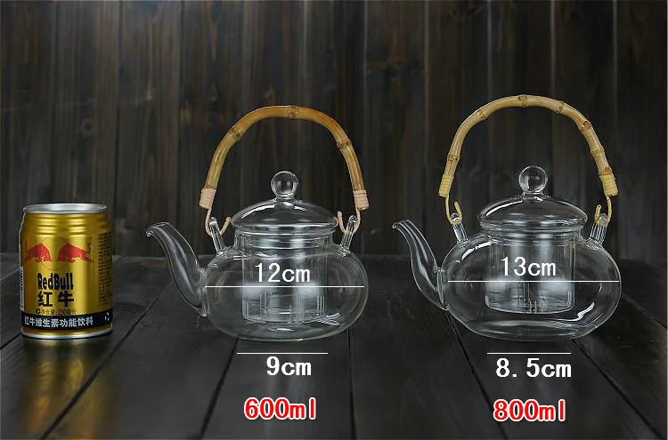 Термостойкий стеклянный чайник с фильтром из нержавеющей стали китайский чайник кунг-фу чашка и чайник