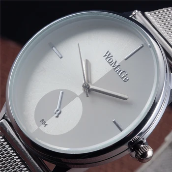 

Top Brand WoMaGe Luxury Casual Couples Table Crystal Steel Band Bracelet Lover Business Quartz Watch Dress Men Women Gift Clock