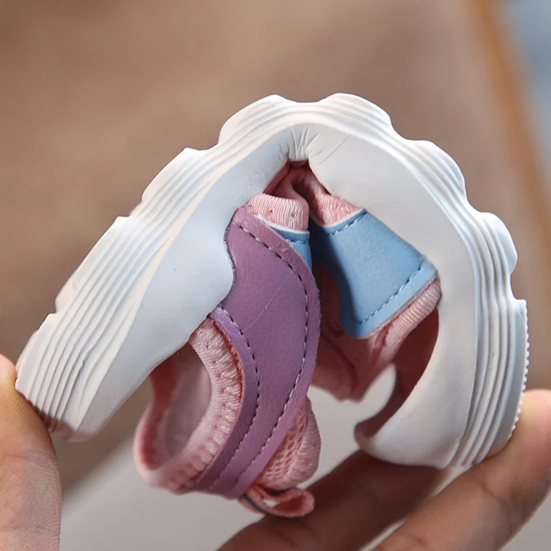 Летние дышащие Нескользящие сандалии высокого качества для маленьких мальчиков и девочек; мягкая обувь с подошвой для малышей