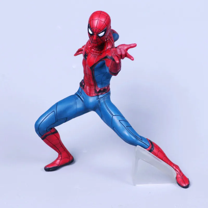

28 CM The Avengers Spider Man Homecoming Heroes Anime Figure Dolls SpiderMan Action Figure Model Standing Ver with Box M31