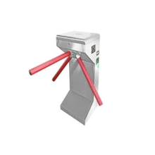Turnstile Atuo Gate stainless steel waist high tripod turnstile gate for pedestrian access control with LED indicator optical turnstiles pass gates full automatic swing barrier for access control swing turnstile motorized barrier turnstile
