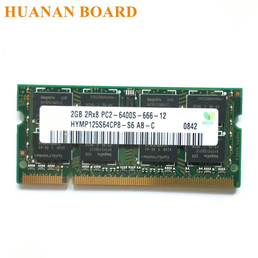 Bøde arbejdsløshed Hændelse, begivenhed DDR2 2G 2GB 2Rx8 PC2-6400S Laptoop RAM DDR2 2G 2GB 800MHz PC2 6400S  Notebook Laptop memory Hynix chipset