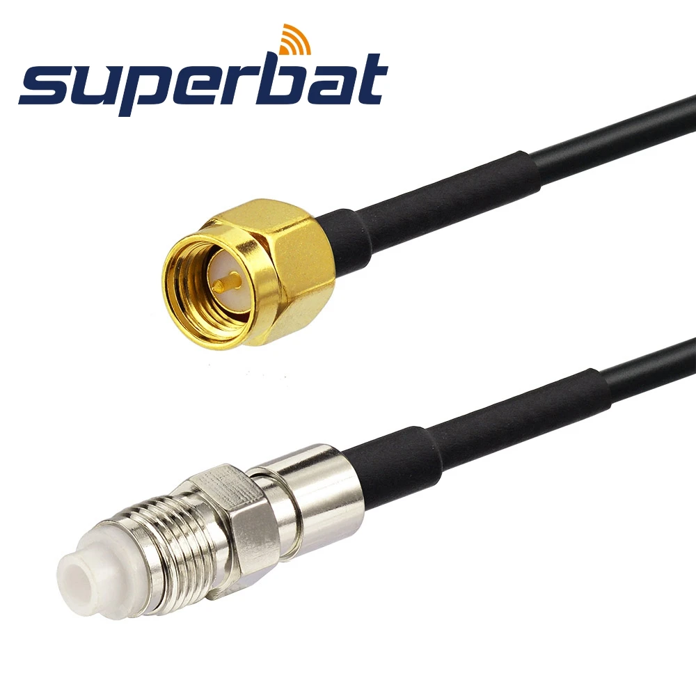 

Superbat DAB/DAB+ Car Radio Aerial FME Plug to SMA Male RG174 Cable 10cm for Auto DAB