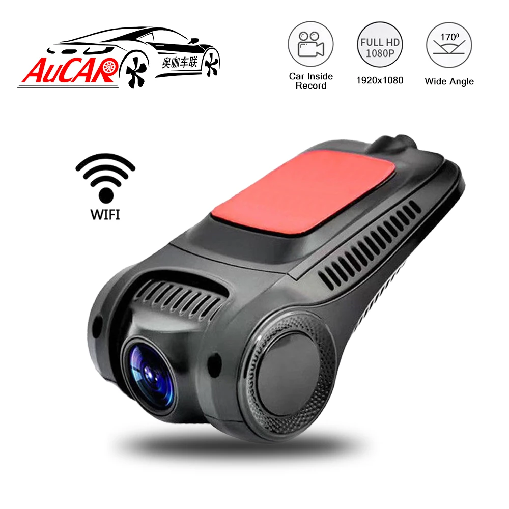 Автомобильный видеорегистратор с Wi Fi цифровой мини изображением Full HD 1080P двойной