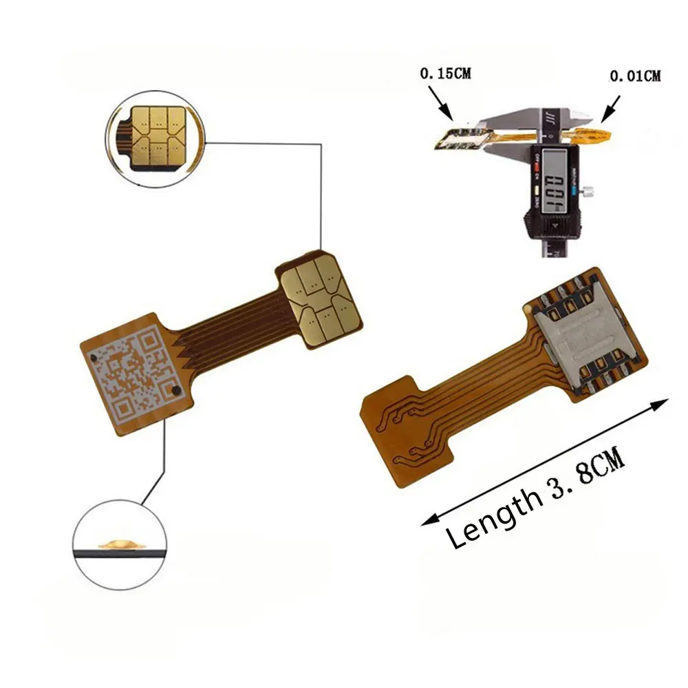 Универсальный гибридный слот для sim-карты с двумя sim-картами адаптер Micro Extender Nano к Nano для телефона Android для Xiaomi