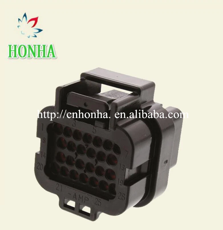 34 Pin ECU Female Tyco AMP Auto Oil Gas Automotive Connector 4 1437290