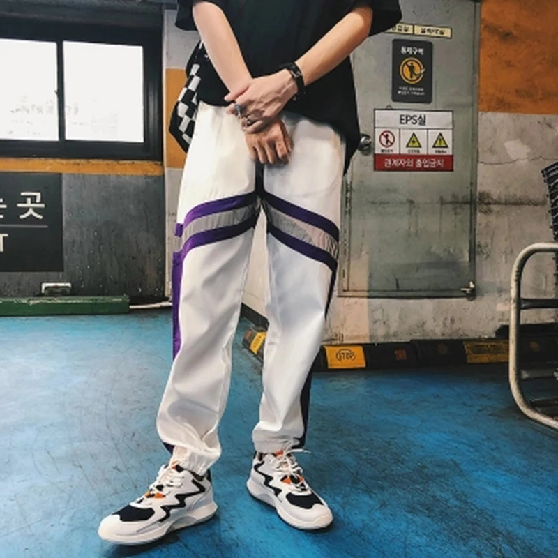 Pants Deportivo Hombre Pantalones Deportivos A Rayas Y2k Para