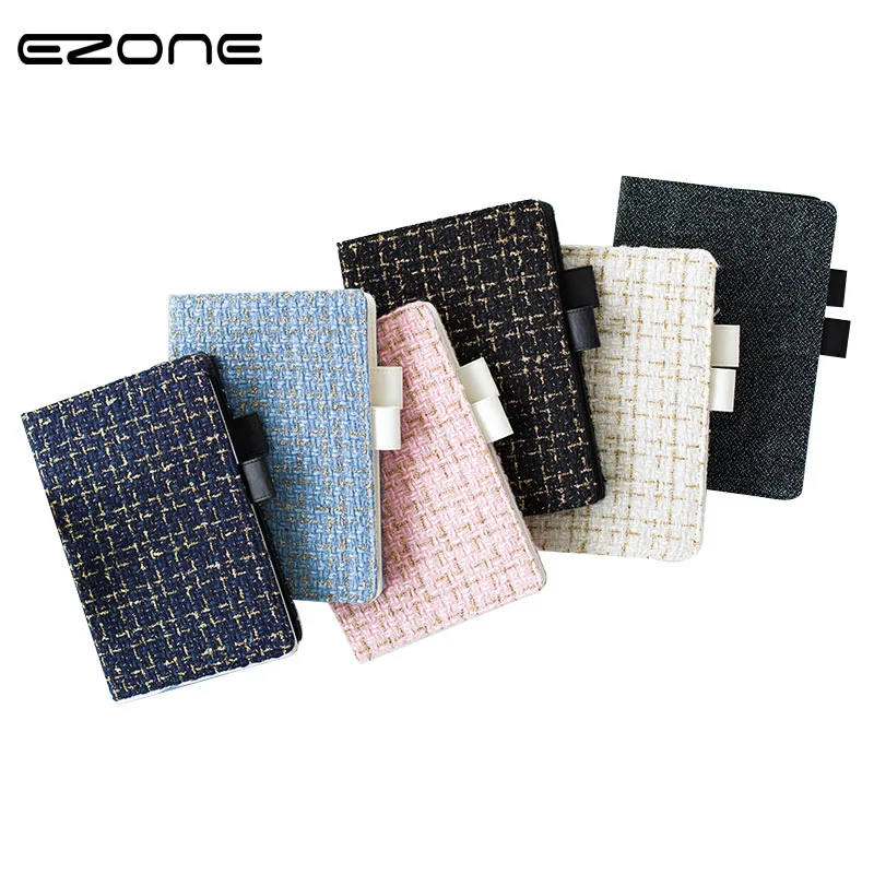 

EZONE Kawaii A6 Note Book Agenda Daily Planner Cloth Cover Travel Notebook Journal DIY Diary HOBO Dokibook Efficiency Book Gift