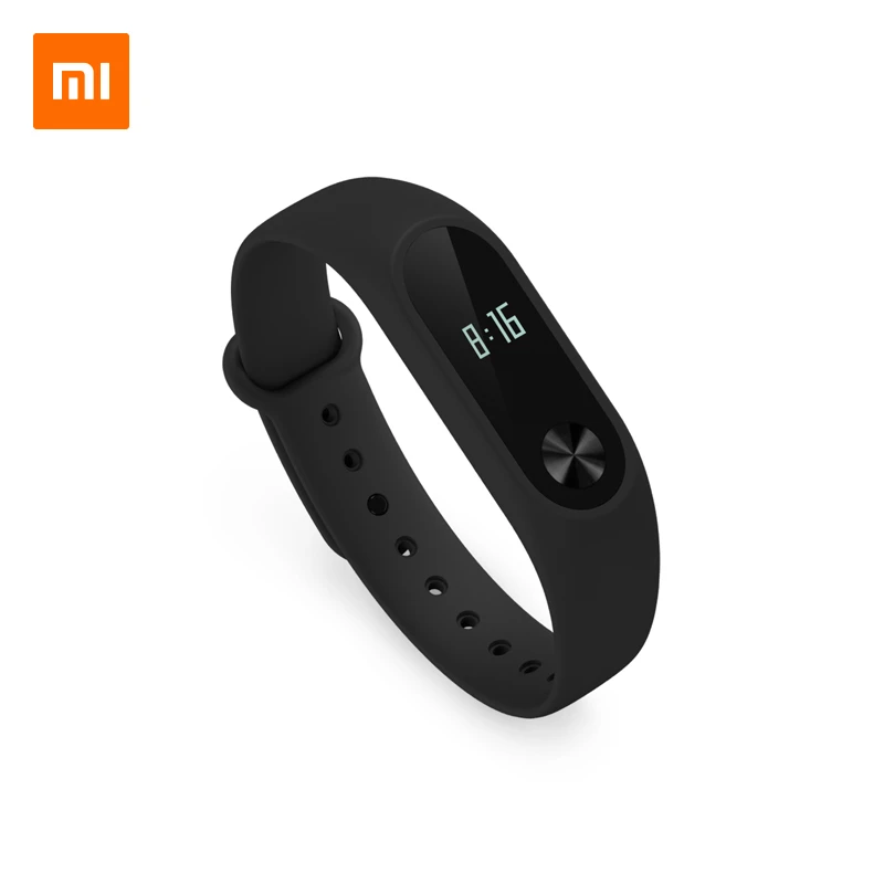 Оригинальный ремешок на запястье Xiaomi Mi Band 2 черный зеленый сменный силиконовый