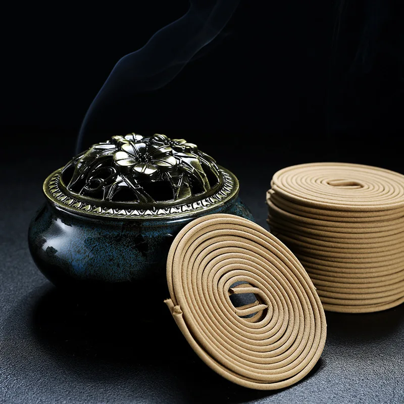 4 Hours Coil Incenses Tibetan Sandalwood Wormwood Jasmine Incense Coils