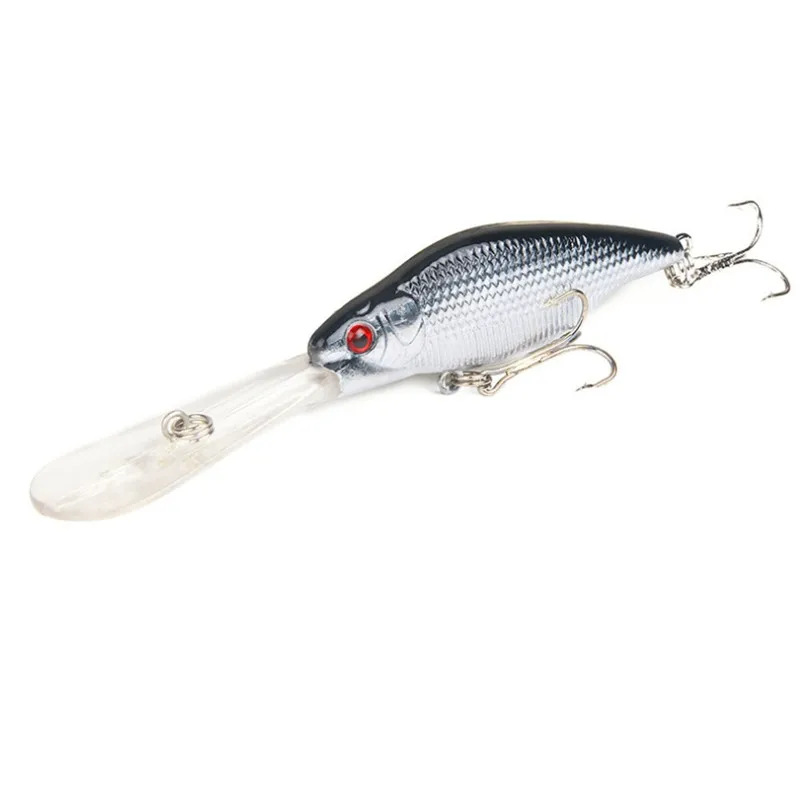 

1PCS Fishing Lures Hard Isca Crankbaits 3D Eyes 110mm/ 9.3g Fishing Wobblers Lifelike Minnow For Bass Fresh Water