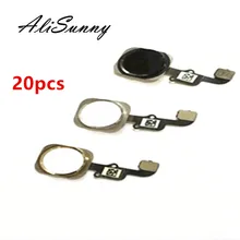 Alisunny 20 штук Главная Кнопка шлейф для iPhone 6 4.7 ''6 г меню Сенсор Запчасти для авто