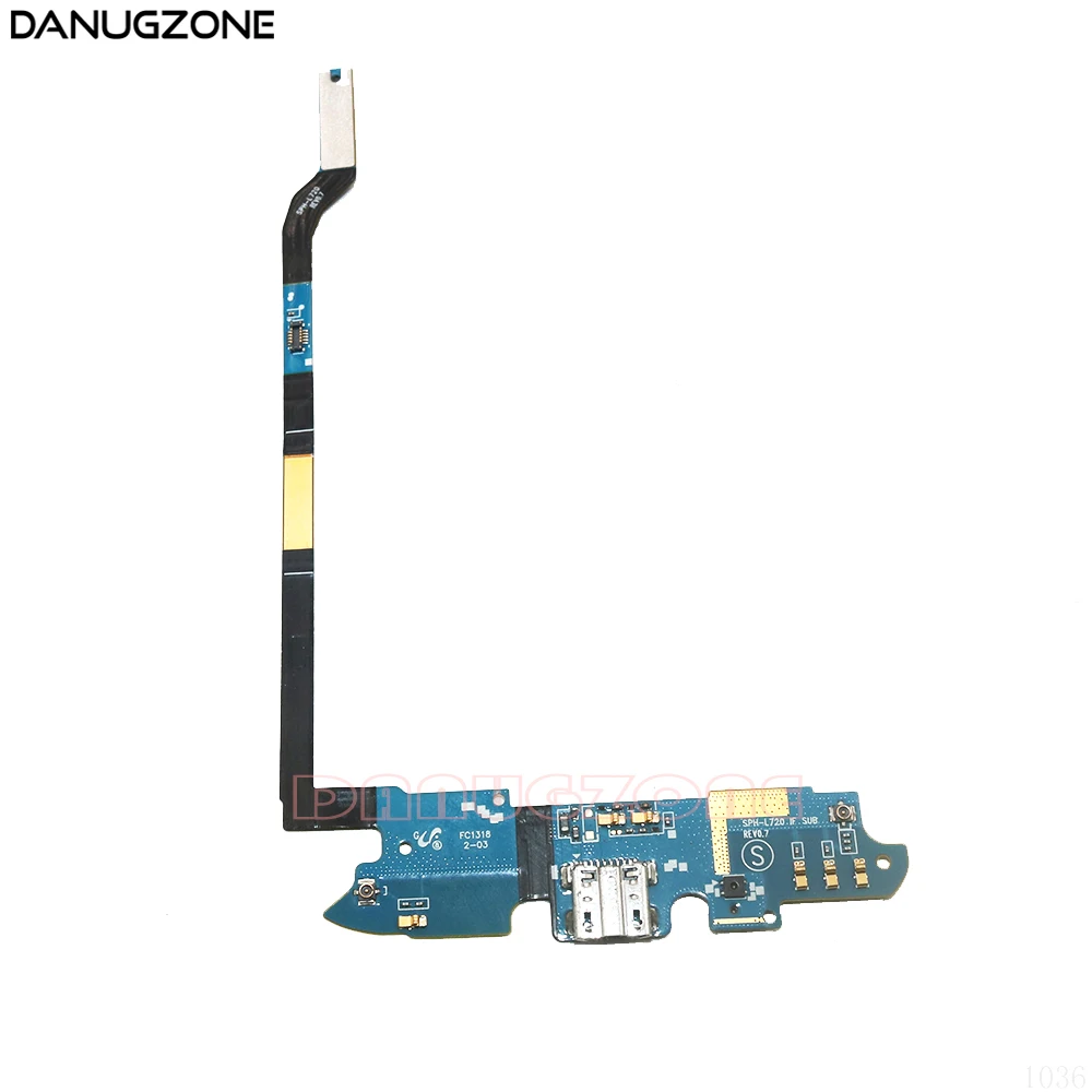

USB Charging Port Connector Charge Dock Socket Jack Plug Flex Cable With Microphone For Samsung Galaxy S4 L720 SPH-L720