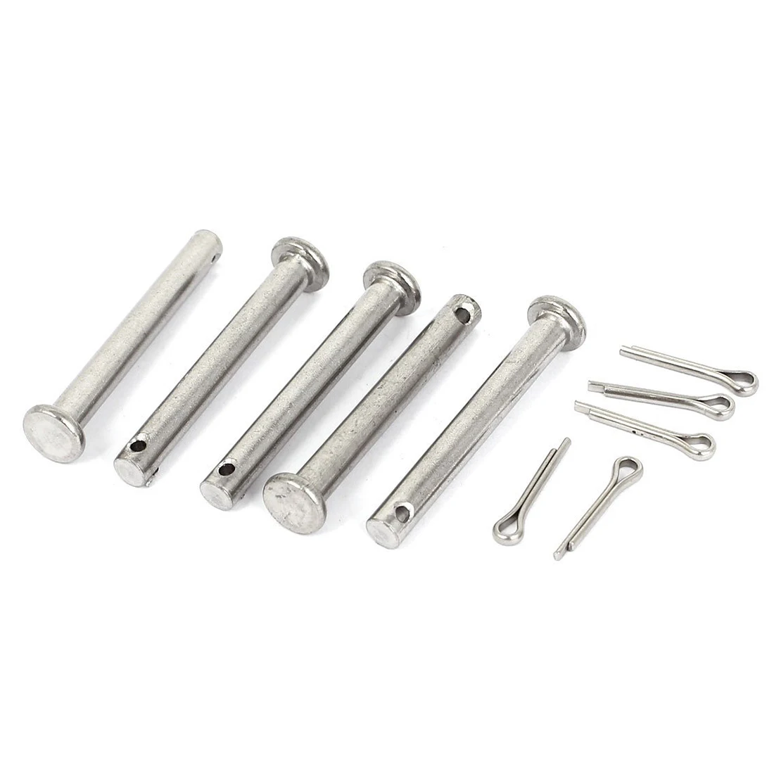 

M5 x 40m Flat Head 304 Stainless Steel Clevis Pins Fastener 5 Pcs