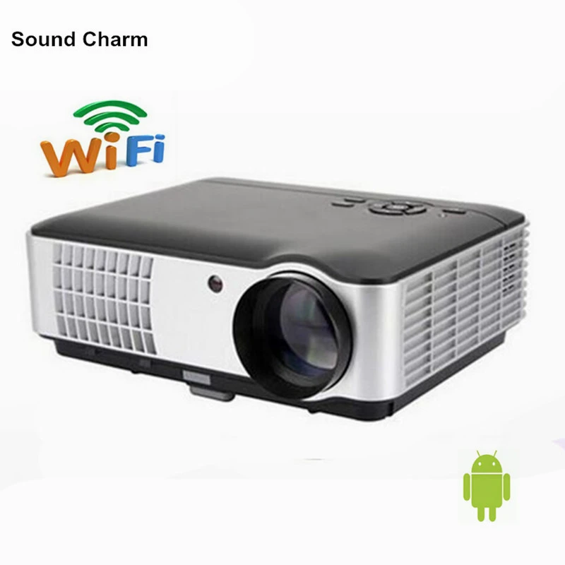 Native Full HD 1080P Led Digital Smart 3D Projector Perfect For Home Theater Projector Built in Android 4.4  LCD video beamer