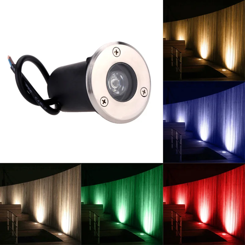 Levou ao ar Água do Jardim Luz da Lâmpada de 1 Ip67 à Prova Subterrâneo Livre w 3 5 d' Enterrado Path Quintal Deck Luzes Led Paisagem 10 Pcs Dhl Mod. 135960 2 Cheap Lâmpadas subterrâneas