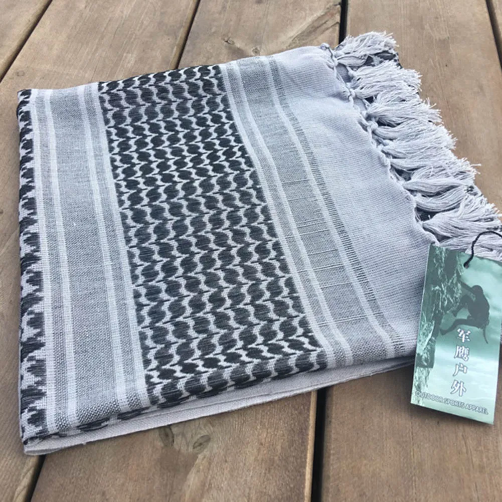 

YJSFG HOUSE Women Fashion 1Pcs Scarf Tactical Outdoor Arab Military Camouflage Headscarf Shawl Wrap Scarves Ladies Plaid Scarf