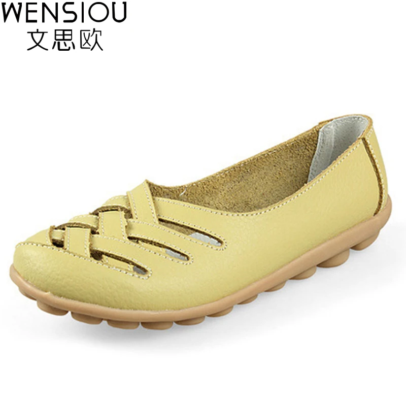 flat cut out shoes