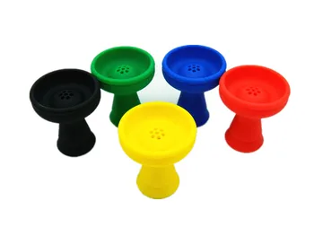

1Pc Unbreakable Rubber Silicone Shisha Bowl Hookah Head Charcoal Holder Heat Keeper Smoking Accessory Smoker Bowl Christmas Gift