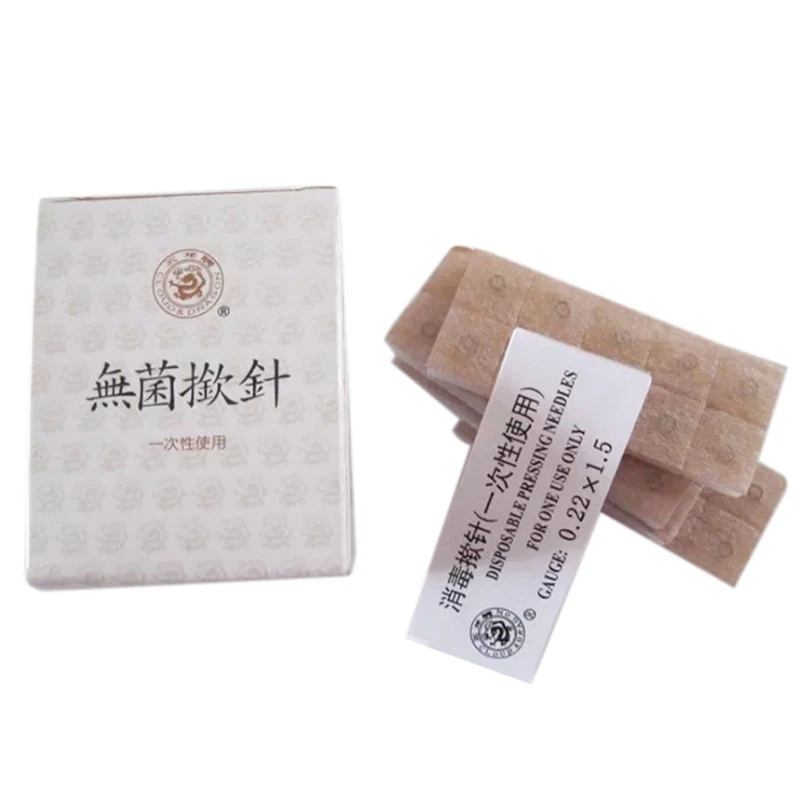 Mayitr 100pcs/box High Quality Acupuncture Needles Disposable Acupuncture Press Needles For Massage Relaxation 0.22*1.5mm