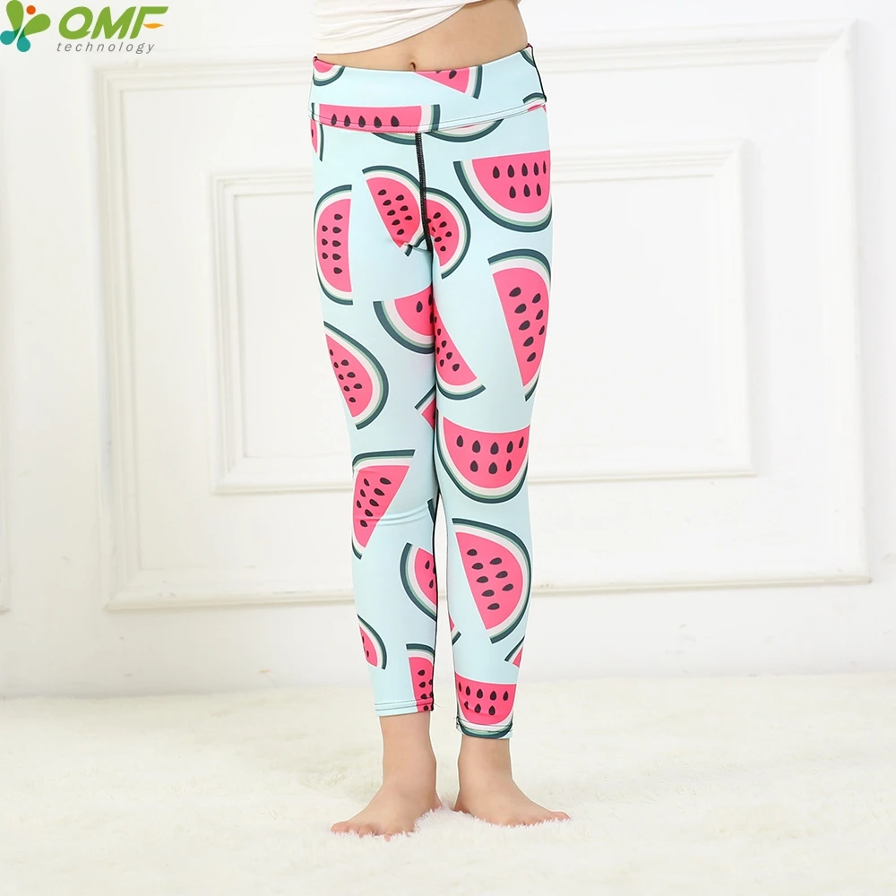 AWAWE Cartoon Cute Watermelon Football Leggings Gym Clothes AWAWE Cartoon Cute Watermelon Football Leggings Gym Clothes