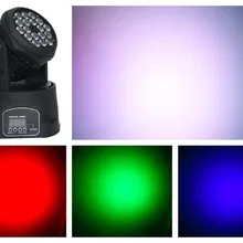 6 шт./партия, светодиодный фонарь для мытья головы 18x3 Вт RGB для диджей для диско клуба Бар Вечеринка сцена оборудование