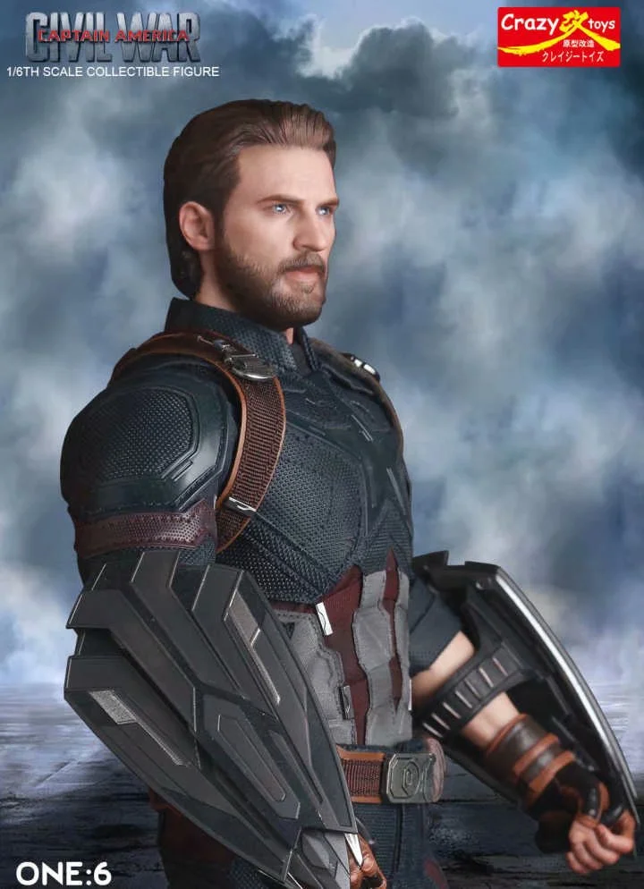 Loucos Brinquedos Marvel Avengers Capitão América Estátua Pvc Action Figure Collectible Modelo Toy 28cm 5 28cm Loucos Brinquedos Marvel Avengers Capitão América