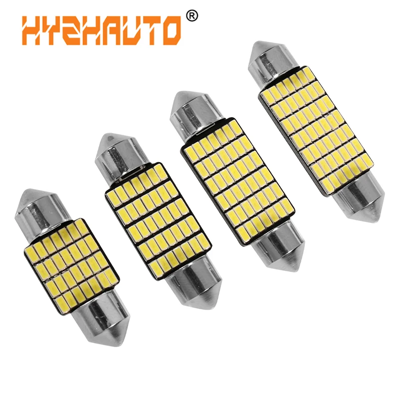 1 шт. 3014 led гирлянда canbus лампы c5w c10w 31 мм 36 мм 39 мм 42 мм светодиодные лампы для авто Интерьер лампа для чтения багажник лампа чистый белый