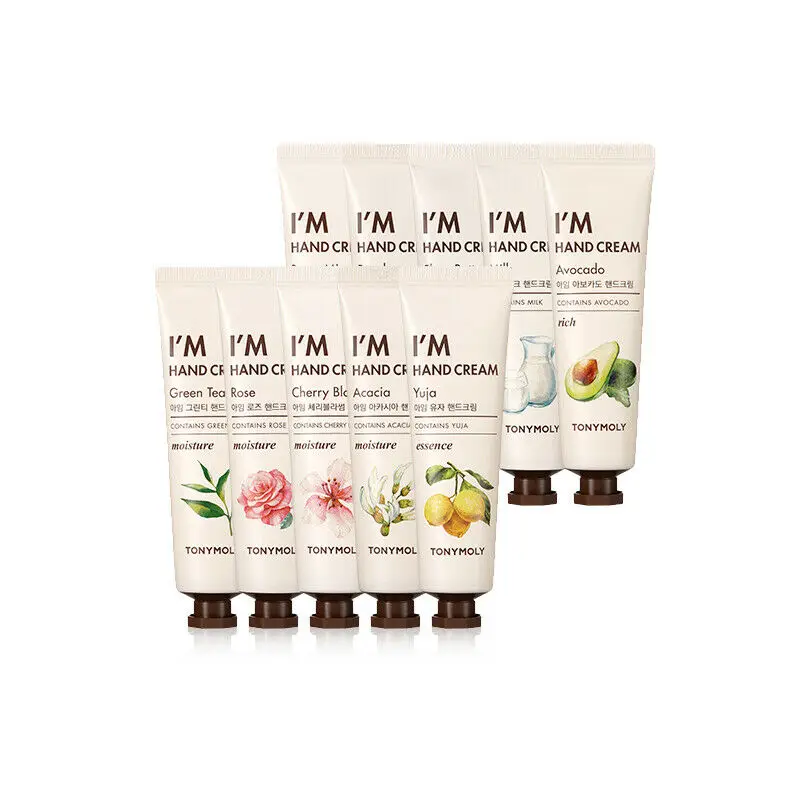 

TONYMOLY I'm Hand Cream 10 Type 30ml Mini Cute Hand Lotions Whitening Nourishing Anti-Aging Hand Feet Care Cream Korea Cosmetics