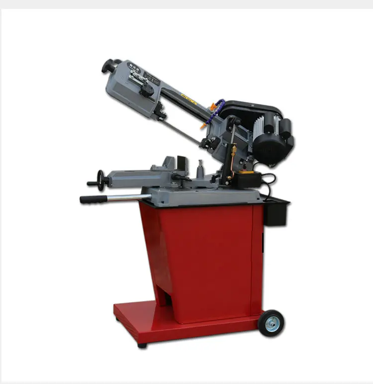 AC220V 1000W Miniature Multifunctional Metal Saw Small Band Sawing Machine Cutting Machine For Small Metal Wood PVC Processing