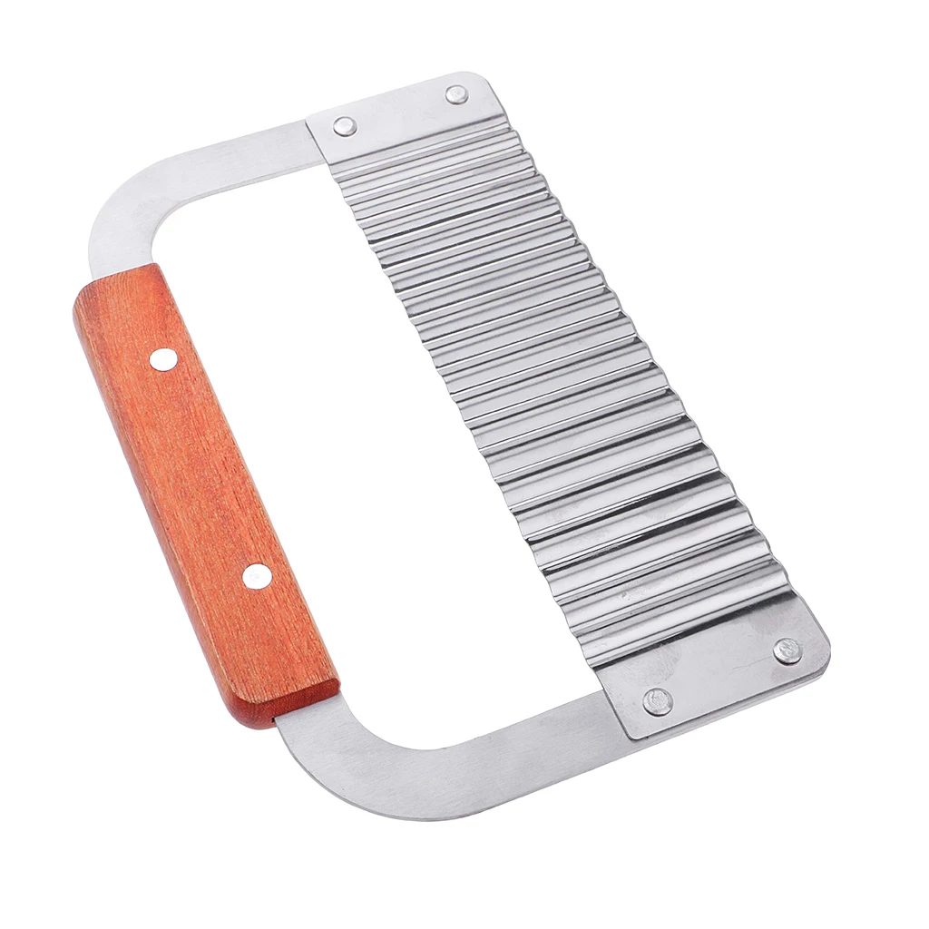 2 Pieces/set Stainless Steel Wavy & Straight Soap Mold Loaf Cake Potato Cutter Cutting Tools