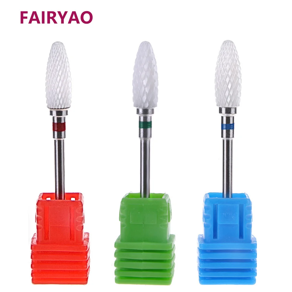 

Ceramic Nail Drill Bit Electric Nail Milling Cutter for Manicure Pedicure Nail Art Accessoires Tool Remove Nail Polish