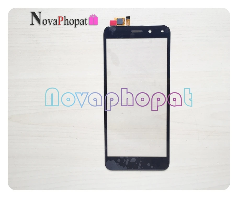 Novaphopat Черный сенсорный экран для BQ 5011G Fox View / 5015L первый дигитайзер 5