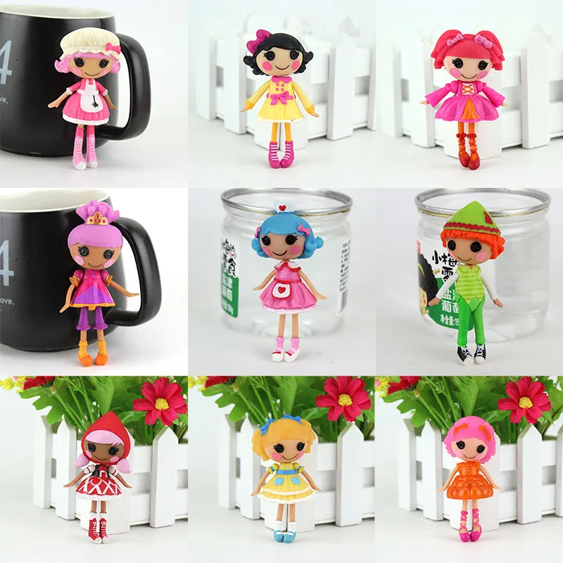 9 шт./компл. 3 дюймов MGA куклы Lalaloopsy Мини Куклы для девочек, игрушки для игры