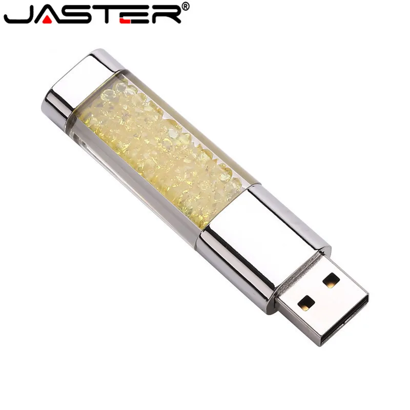 JASTER USB 2,0 Кристальный подарок USB флеш-накопитель прозрачный Флешка 4 ГБ 16 ГБ 32 ГБ 64 Гб карта памяти U диск