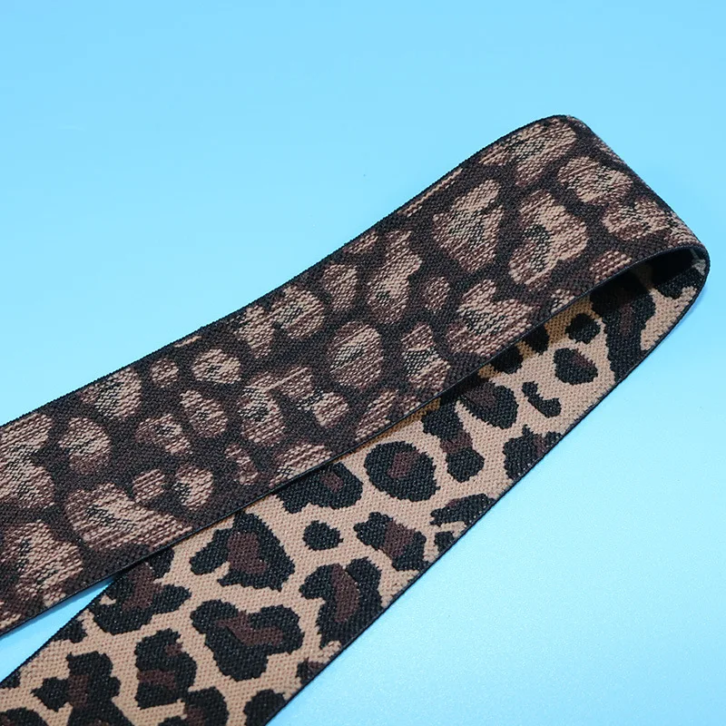 15 мм Леопардовый принт эластичная лента для изготовления оголовья эластичные лямки одежда сумки пошив одежды «сделай сам» Аксессуары 2 метра